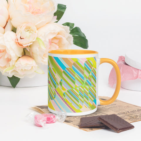 BM2-Casa ‘Clover Striper’ Mug with Color Inside