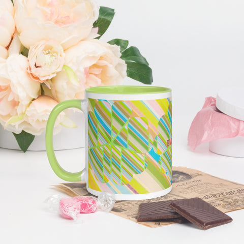 BM2-Casa ‘Clover Striper’ Mug with Color Inside