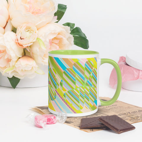 BM2-Casa ‘Clover Striper’ Mug with Color Inside