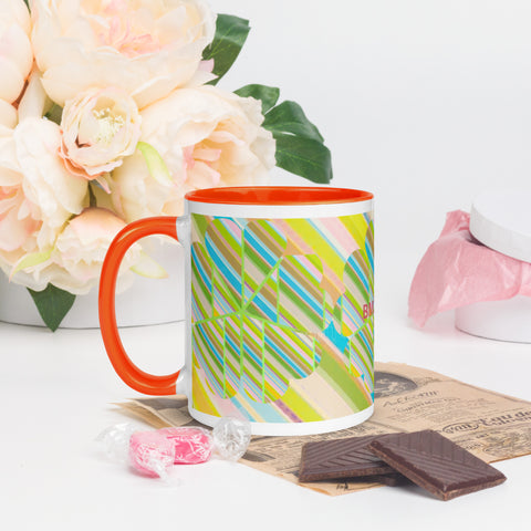 BM2-Casa ‘Clover Striper’ Mug with Color Inside