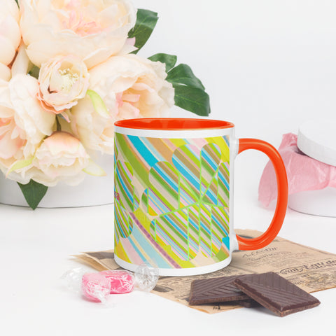 BM2-Casa ‘Clover Striper’ Mug with Color Inside