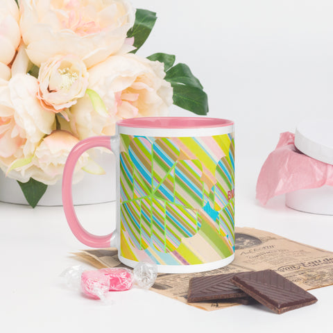 BM2-Casa ‘Clover Striper’ Mug with Color Inside
