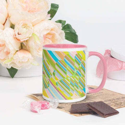 BM2-Casa ‘Clover Striper’ Mug with Color Inside