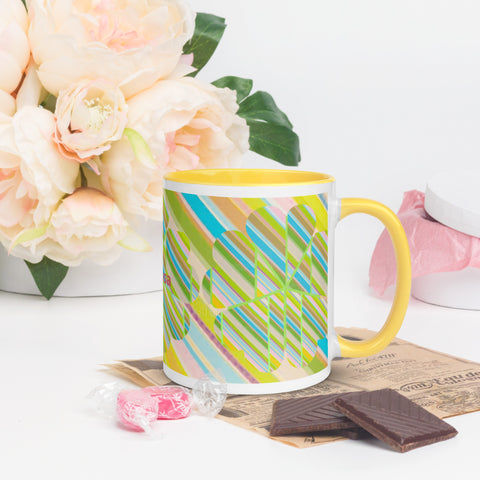 BM2-Casa ‘Clover Striper’ Mug with Color Inside