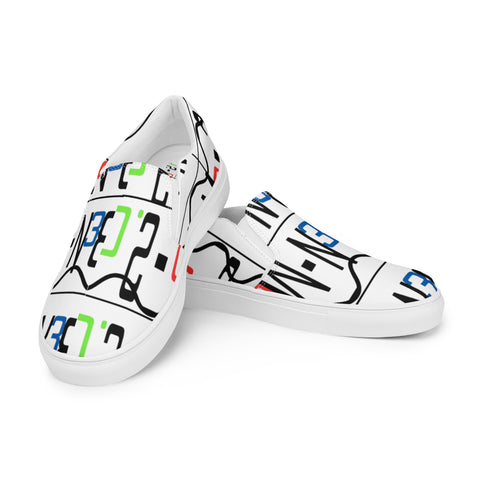 'Logo' Women’s Slip-on Canvas Shoes