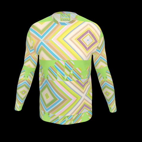 'Clover Striper-Matrix' Men's Long sleeve T-shirt