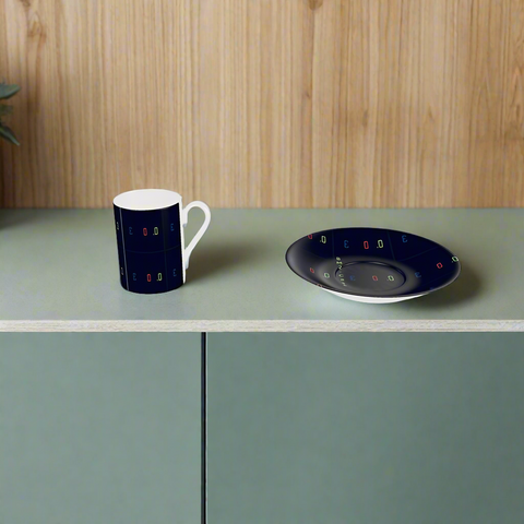 BM2-Casa 'Blackout' Cup and Saucer Set