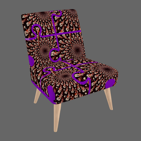 BM2-Casa 'Purple Peacock' Occasional Chair