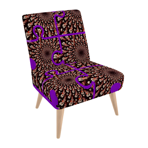 BM2-Casa 'Purple Peacock' Occasional Chair