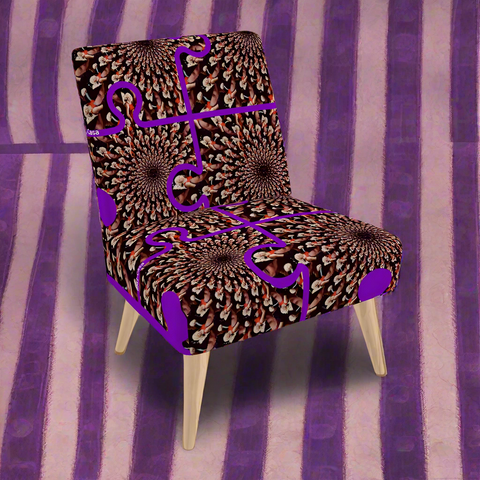 BM2-Casa 'Purple Peacock' Occasional Chair