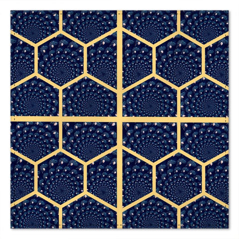 'Honeycomb Ben' Pocket Square