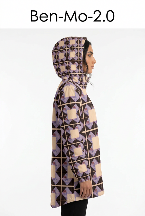 ‘Mad 4 Plaid’ Unisex Hooded Mac Raincoat