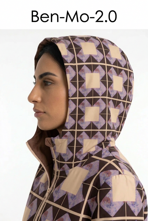 ‘Mad 4 Plaid’ Unisex Hooded Mac Raincoat