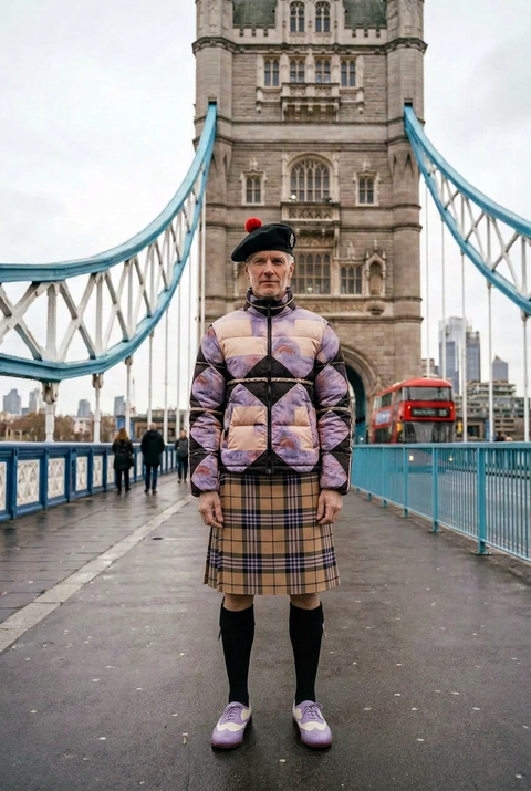 ‘Mad 4 Plaid’ Men's Puffer Jacket