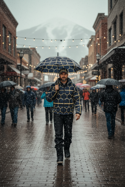 'Honeycomb Ben' Puffer Jacket