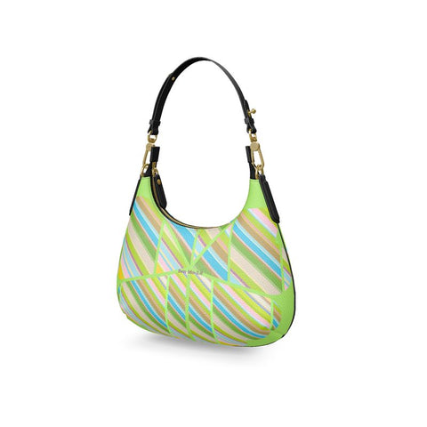 'Clover Striper' Mini Curve Bag