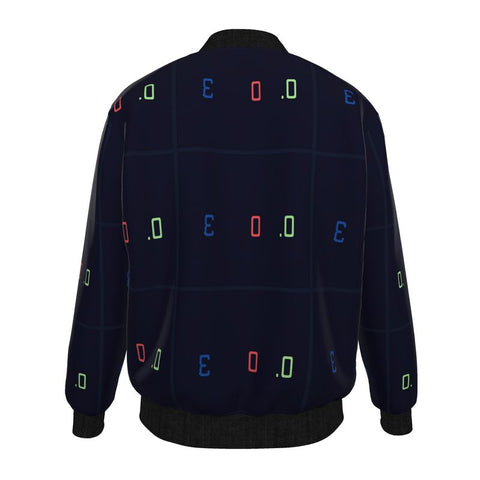 ‘Blackout Blueprint' Men's Bomber Jacket
