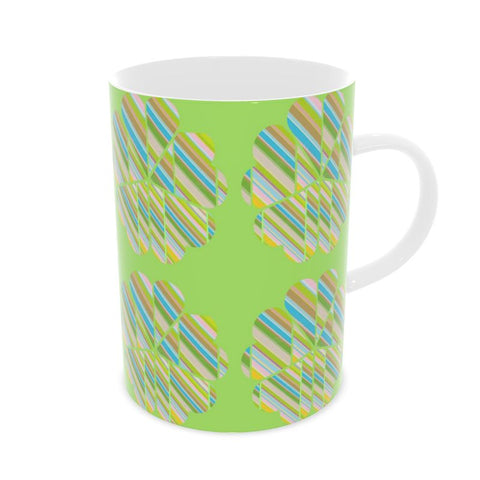 BM2-Casa 'Clover Striper' Tall Bone China Mug