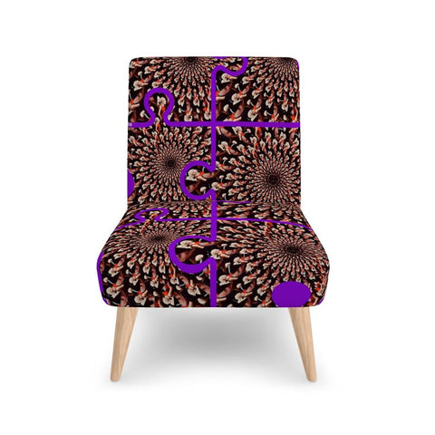 BM2-Casa 'Purple Peacock' Occasional Chair