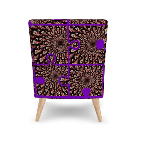 BM2-Casa 'Purple Peacock' Occasional Chair