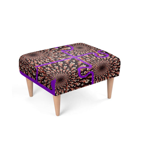 BM2-Casa 'Purple Peacock' Footstool