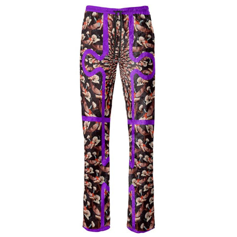 'Purple Peacock' Women's Trousers