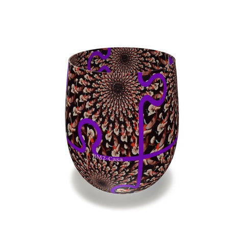 BM2-Casa 'Purple Peacock' Water Glass