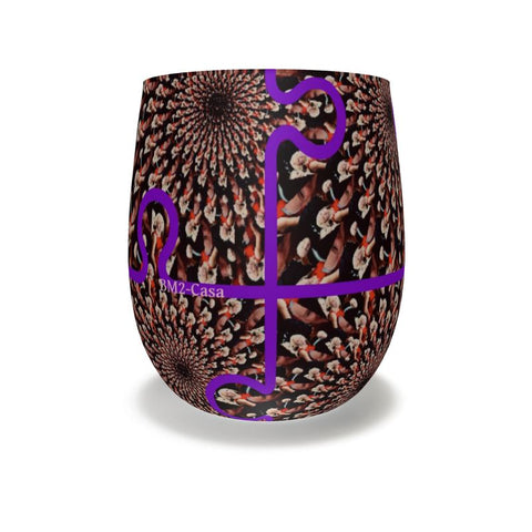 BM2-Casa 'Purple Peacock Tate' Water Glass