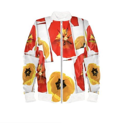 'Dua Tulipa' Snapshots Ladies Bomber Jacket
