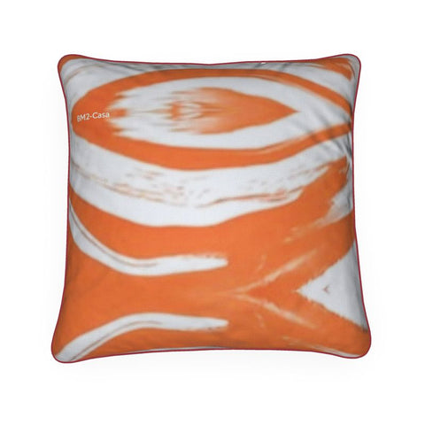 'Orange Swirl' Cushion