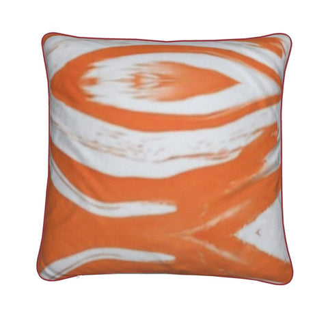 'Orange Swirl' Cushion