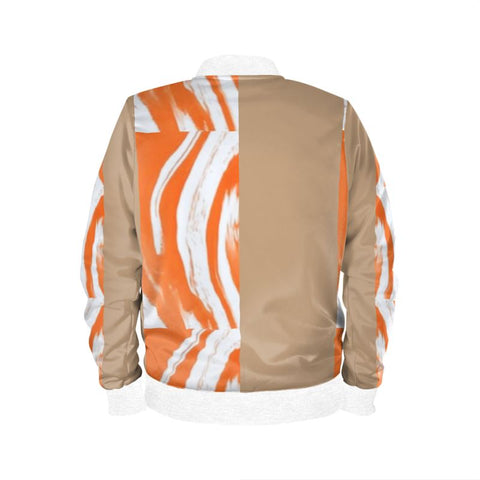 'Orange Swirl' Men's Bomber Jacket