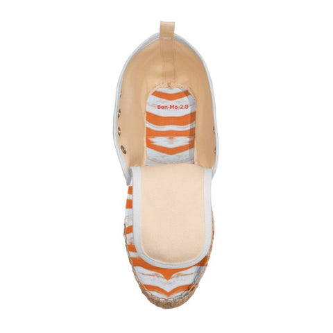 'Orange Swirl' Men’s Hi-top Lace Up Espardilles