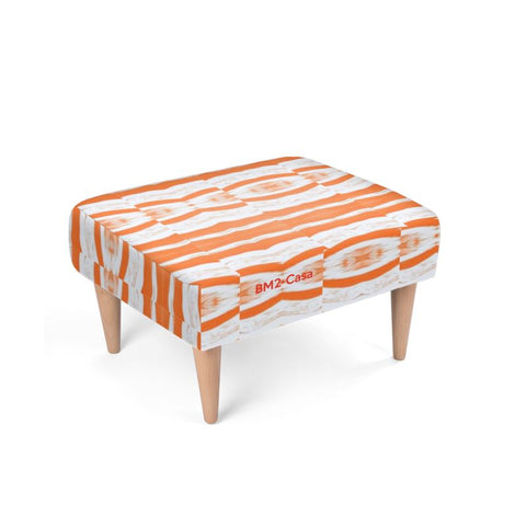 BM2-Casa 'Orange Swirl' Footstool