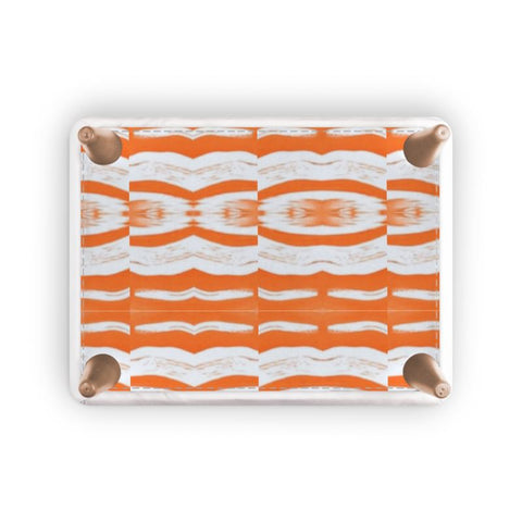 BM2-Casa 'Orange Swirl' Footstool