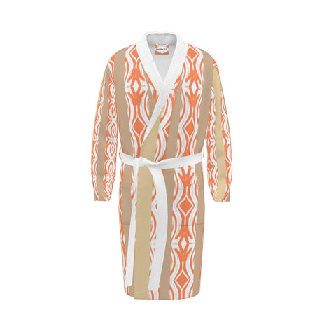 'Orange Swirl On The Beach' Dressing Gown
