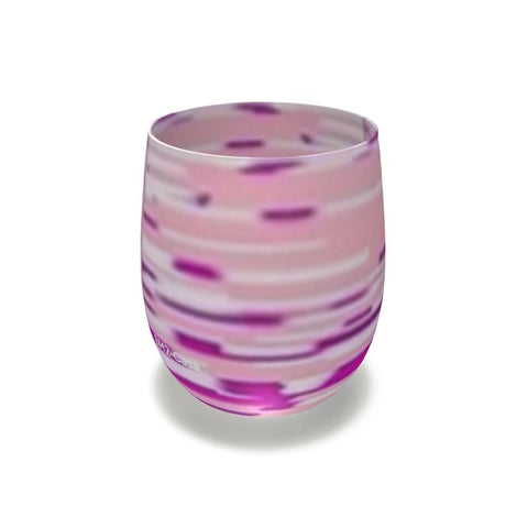 BM2-Casa ‘Pink Swirl' Water Glass