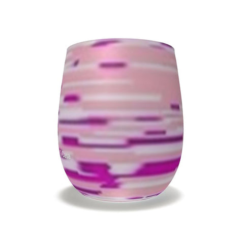 BM2-Casa ‘Pink Swirl' Water Glass