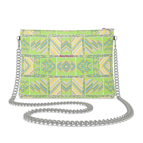 'Clover Striper' Leather Crossbody Bag