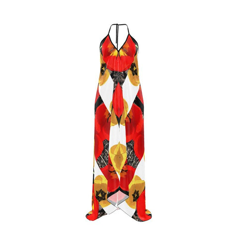 'Dua Tulipa' Halterneck, Backless Dress