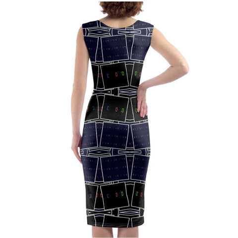 'Blackout-Blueprint' Dress