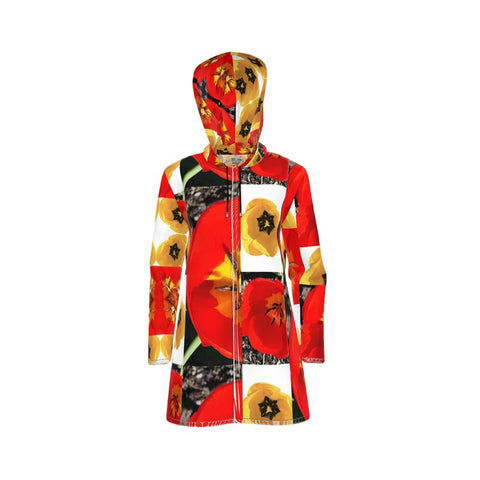 'Dua Tulipa' Women's Hooded Rain Mac