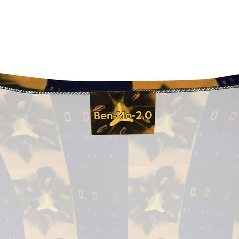 'Blacout-Blueprint' Stamen Ladies Crop Top