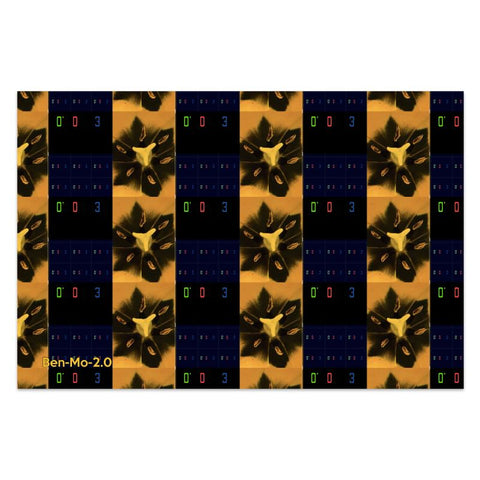 'Blackout-Blueprint' Stamen Sarong