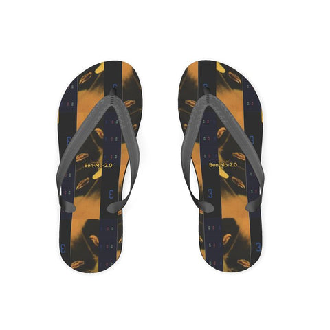 'Blackout-Blueprint' Stamen Flip flops