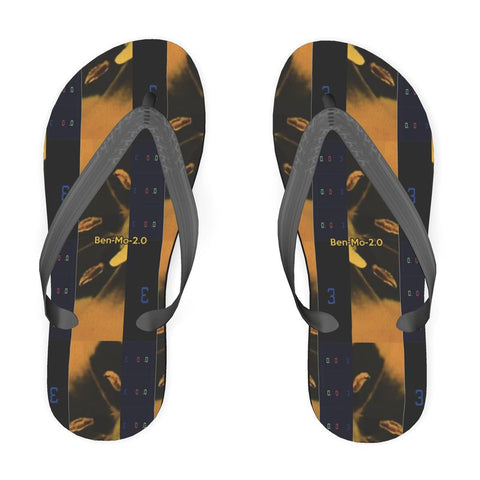 'Blackout-Blueprint' Stamen Flip flops