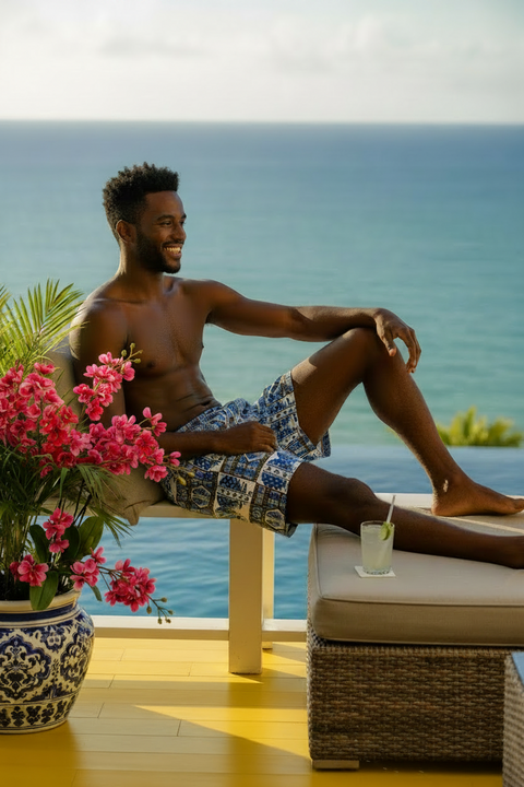 'The Regency’ Men's Swimming Shorts