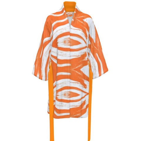 'Orange Swirl' Unisex Kimono Dress