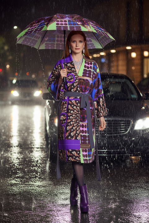 'Hot Wired Hybrid’ Unisex Kimono