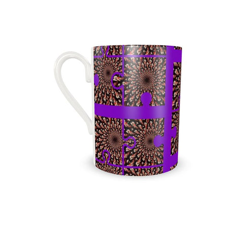 BM2-Casa 'Purple Peacock' Cup & Saucer